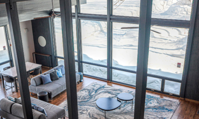 Hakobune Niseko Living Area from Top with View | Soga, Niseko