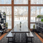 Hakobune Niseko Dining Area with Wooden Floor and View | Soga, Niseko