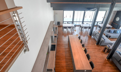 Hakobune Niseko Living and Dining Area Top View | Soga, Niseko