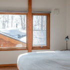 Hakobune Niseko Bedroom with Side Lamps and View | Soga, Niseko