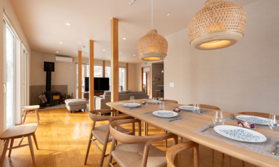 Yukimine Living and Dining Area with TV | Kabayama, Niseko