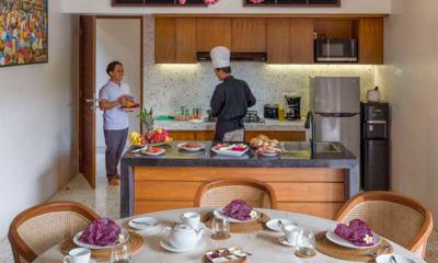 Villa Inara Kitchen and Dining Area with Chef | Pererenan, Bali