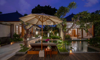 Villa Inara Gardens and Pool with Night View | Pererenan, Bali