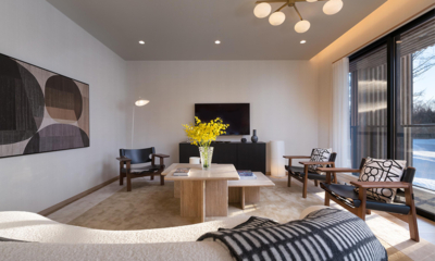 Ginto Estate Awayuki Lounge Room with TV | Hirafu, Niseko