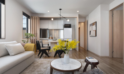 Ginto Estate Awayuki Indoor Living and Dining Area | Hirafu, Niseko