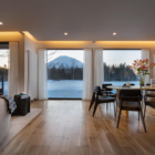 Ginto Estate Awayuki Living and Dining Area with Mountain View | Hirafu, Niseko
