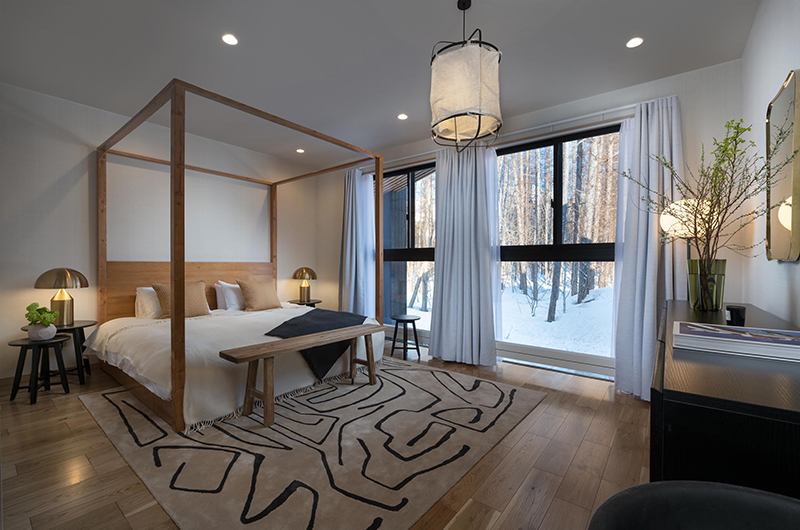 Ginto Estate Awayuki Bedroom One with Snow View | Hirafu, Niseko
