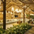 Bingin Retreat Living Area with Hanging Lights | Uluwatu, Bali