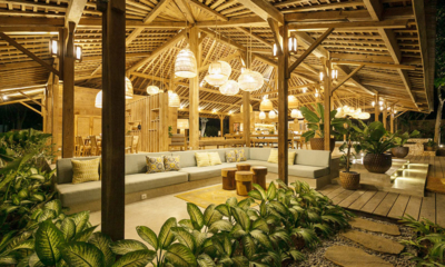 Bingin Retreat Living Area with Hanging Lights | Uluwatu, Bali