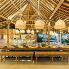 Bingin Retreat Dining Area with Hanging Lights | Uluwatu, Bali