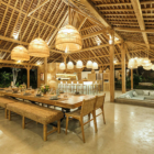 Bingin Retreat Dining Area with Hanging Lights | Uluwatu, Bali