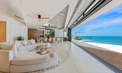 Villa Sutra Living Area with Sea View | Choeng Mon, Koh Samui