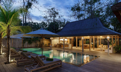 Lunala Villa Gardens and Pool at Night | Uluwatu, Bali