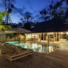 Lunala Villa Pool Side Loungers at Night | Uluwatu, Bali