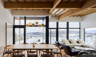 Shiyuki Living and Dining Area with Snow View | Furano, Hokkaido