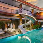 Akashi Residence Pool Side Area with Slide | Canggu, Bali