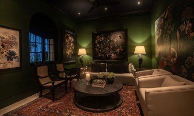 No 77 Leyn Baan Living Room at Night | Galle, Sri Lanka