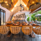 La Residence Anam Living and Dining Area with Pool View | Pererenan, Bali