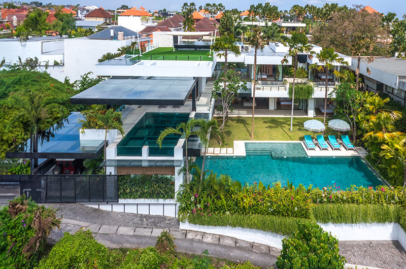 Villa Belladonna Gardens and Pool from Top | Canggu, Bali