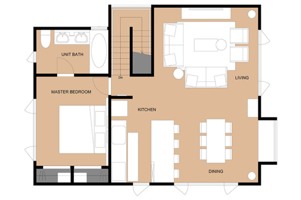 Wildwood First Floor Floorplan | Furano, Hokkaido