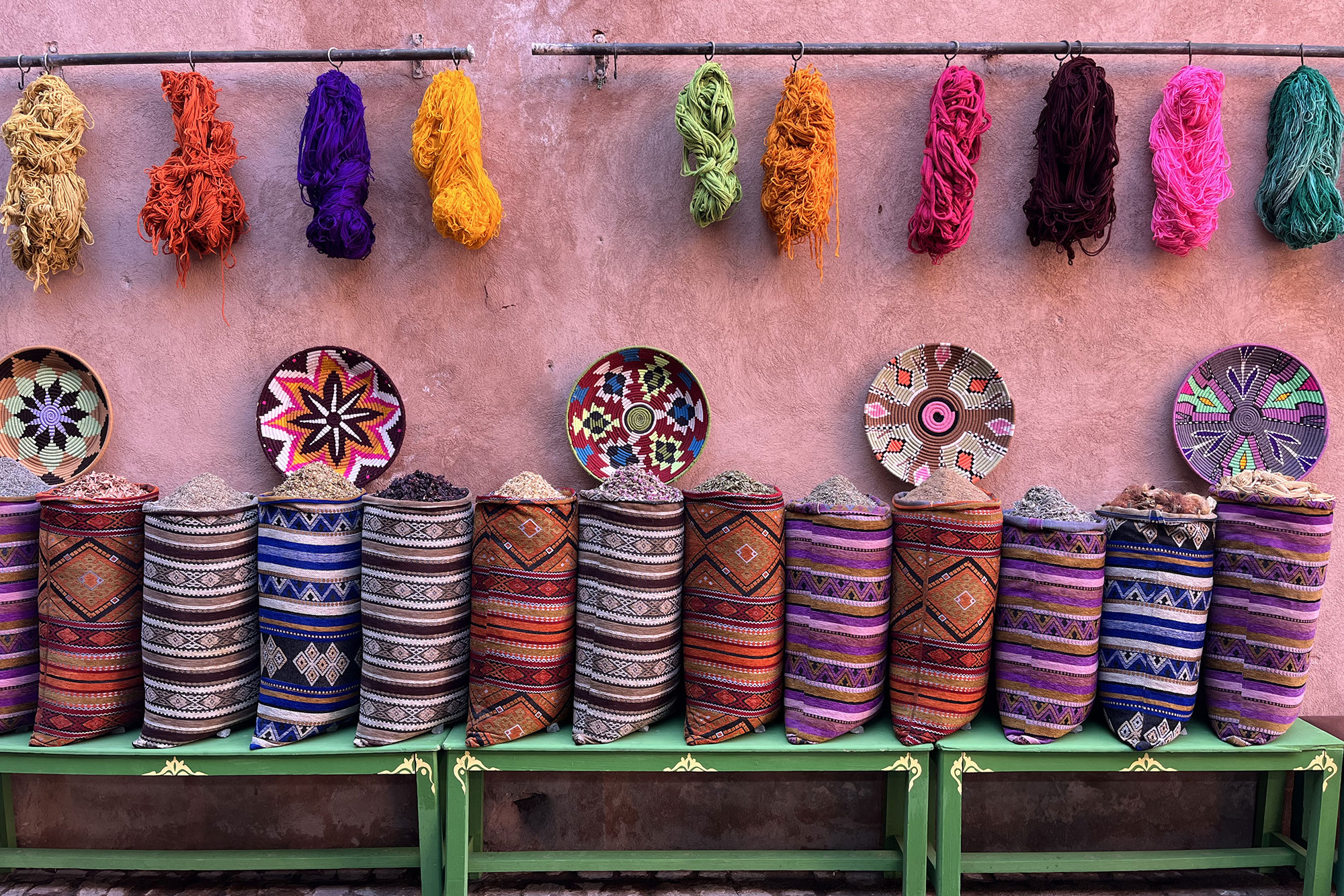 Marrakech City View While Shopping
