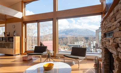 Kazane Living Area with Mountain View | Hirafu, Niseko