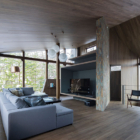 Yotsuba Living Area with Hanging Lights | Echoland, Hakuba