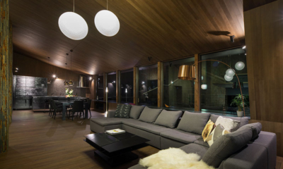 Yotsuba Living and Dining Area at Night | Echoland, Hakuba