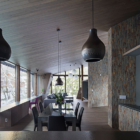 Yotsuba Living, Kitchen and Dining Area with View | Echoland, Hakuba