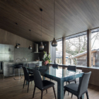 Yotsuba Kitchen and Dining Area with Outdoor View | Echoland, Hakuba