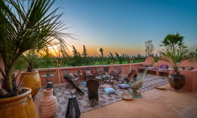 Palais Hassoun Up Stairs Seating Area | Marrakesh, Morocco