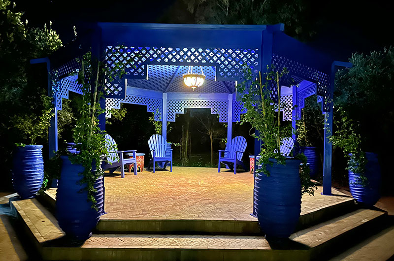 Palais Hassoun Seating Area at Night | Marrakesh, Morocco