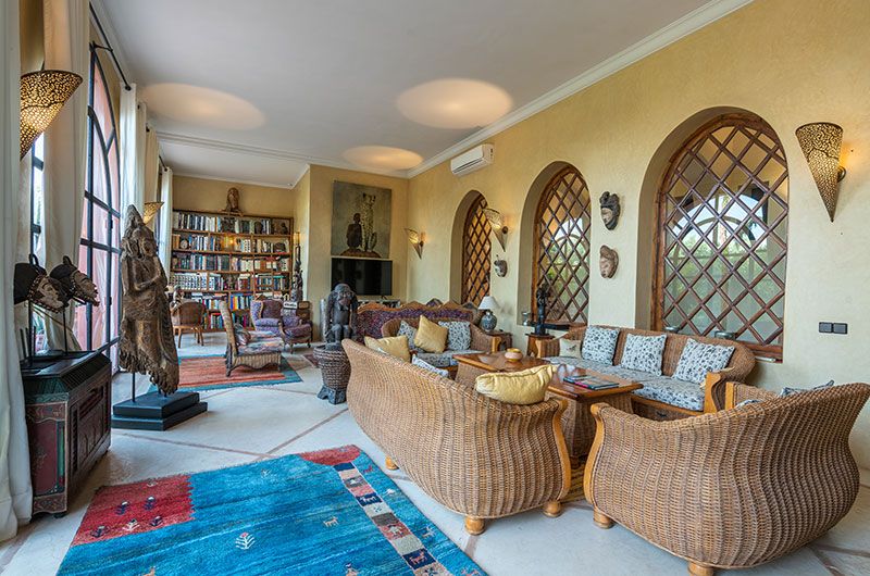 Palais Hassoun Indoor Living Area | Marrakesh, Morocco