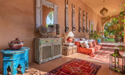 Palais Hassoun Seating Area with View | Marrakesh, Morocco