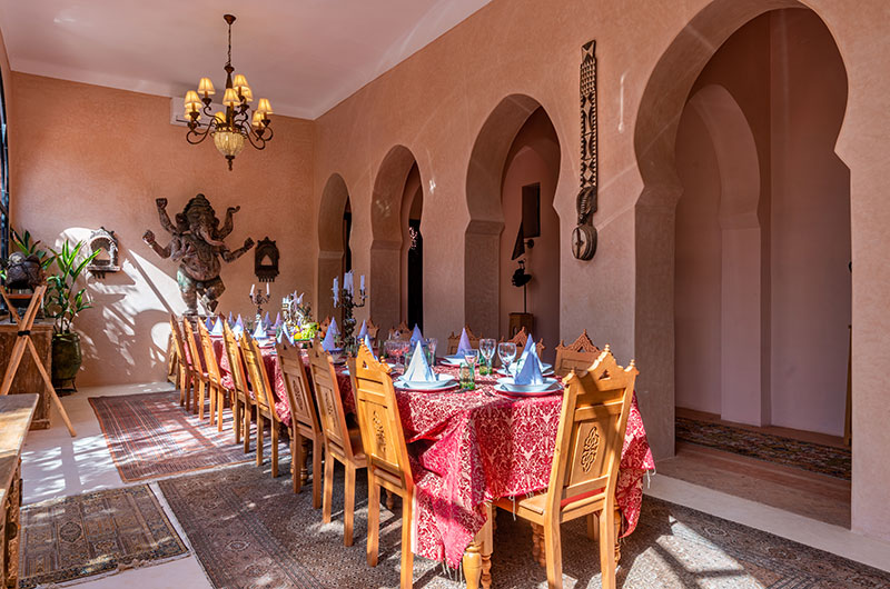 Palais Hassoun Dining with Crockery | Marrakesh, Morocco Palais Hassoun Dining with Crockery | Marrakesh, Morocco