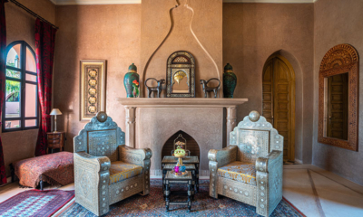 Palais Hassoun Suite Royale Bedroom One Seating Area | Marrakesh, Morocco