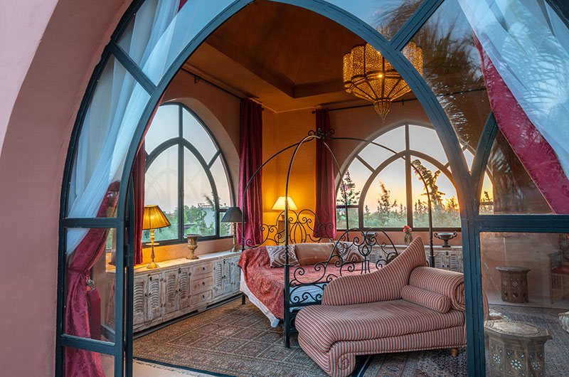 Palais Hassoun Suite Loft Sunset Bedroom Two View | Marrakesh, Morocco