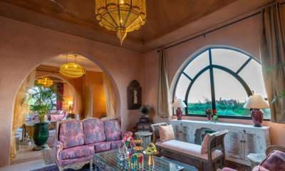 Palais Hassoun Suite Loft Sunset Bedroom with Seating Area | Marrakesh, Morocco