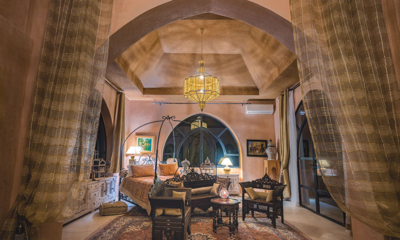 Palais Hassoun Suite Loft Sunrise Bedroom Three at Night | Marrakesh, Morocco