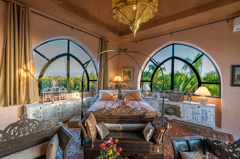 Palais Hassoun Suite Loft Sunrise Bedroom Three with View | Marrakesh, Morocco