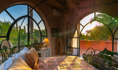 Palais Hassoun Suite Loft Sunrise Bedroom Three with Outdoor View | Marrakesh, Morocco