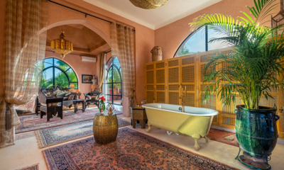 Palais Hassoun Suite Loft Sunrise Bedroom and Bathroom Three | Marrakesh, Morocco