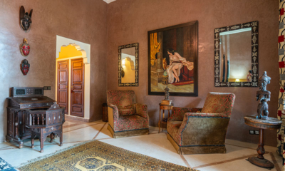 Palais Hassoun Junior Suite Shokola Bedroom Four with Seating Area | Marrakesh, Morocco