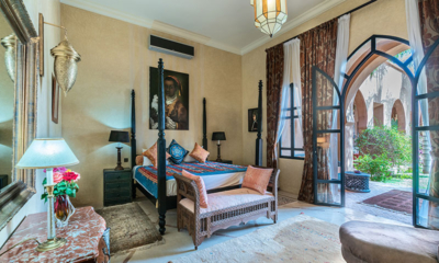 Palais Hassoun Junior Suite Safran Bedroom Five with View | Marrakesh, Morocco