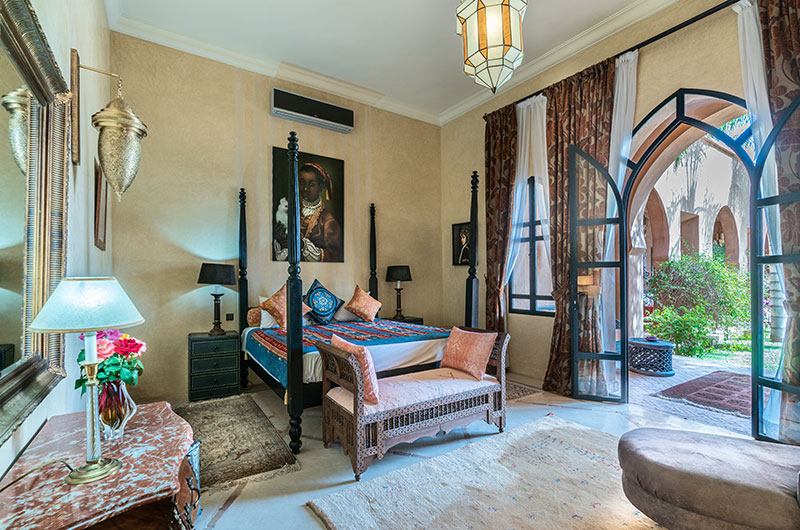 Palais Hassoun Junior Suite Safran Bedroom Five with View | Marrakesh, Morocco
