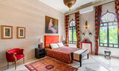 Palais Hassoun Chambre Deluxe Orange Bedroom Nine with View | Marrakesh, Morocco