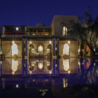 Villa Banati Pool Side Area at Night | Marrakesh, Morocco