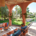 Villa Jenaman Open Plan Seating Area with Pool View | Marrakesh, Morocco