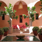 Villa Jenaman Indoor Area with Plants and Water Feature | Marrakesh, Morocco