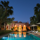 Villa Jenaman Gardens and Pool at Night Time | Marrakesh, Morocco